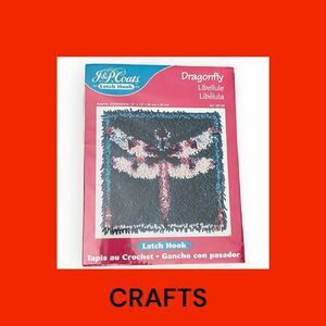 J&P Coats Dragonfly Latch Hook Kit